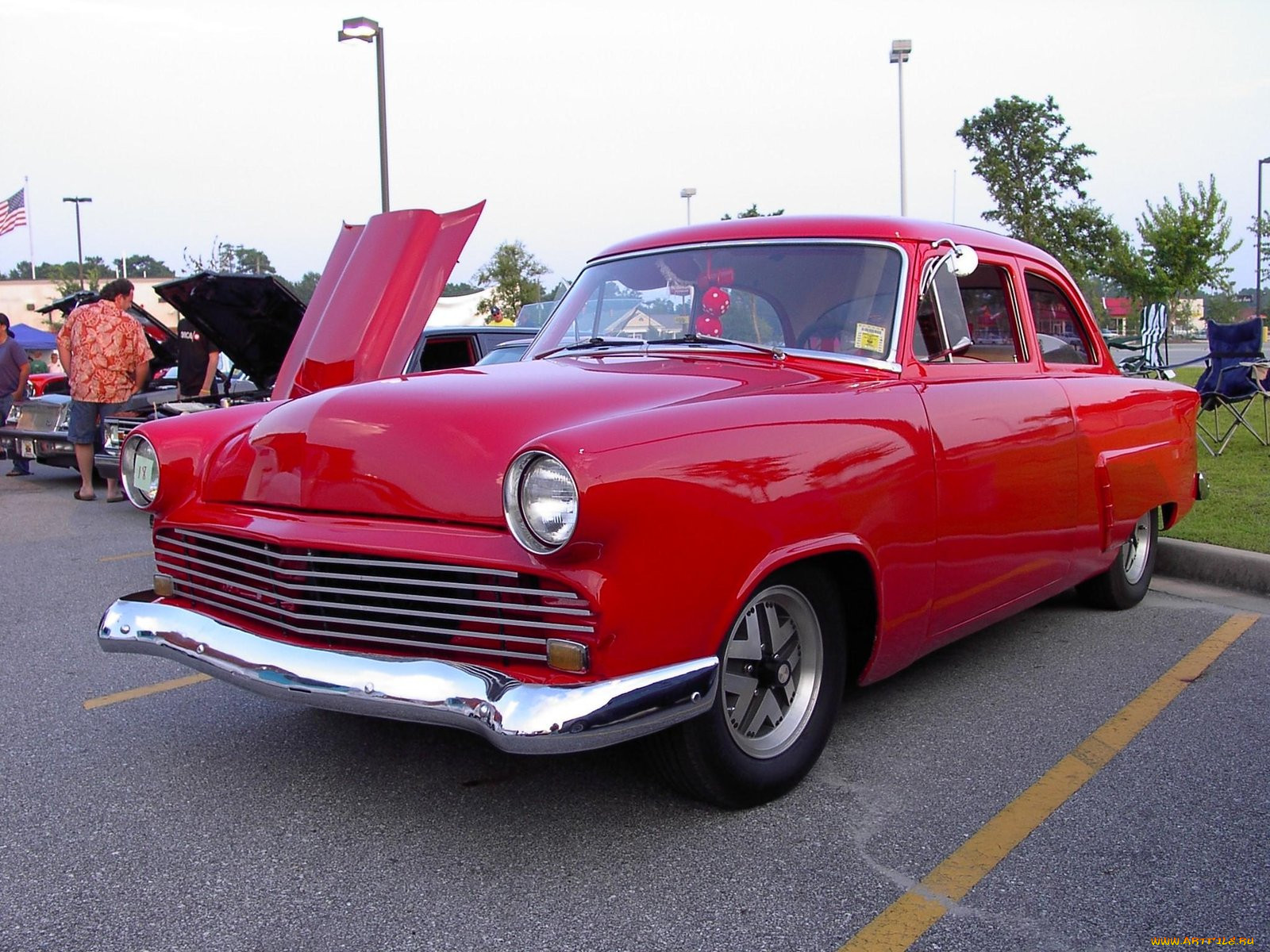 1953, ford, custom, sedan, classic, 